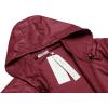 imageCOOFANDY Mens Packable Rain Jacket Lightweight Waterproof Raincoat with Hood Outdoor Rain Gear Travel Hiking CyclingWine Red