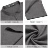 imageCOOFANDY Mens Short Sleeve Henley Shirts Casual Collarless Shirt Band Collar Henley Summer Beach Henley TShirtDark Grey