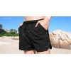 imageCOOFANDY Mens Swim Trunks Quick Dry Board Shorts Swimsuit Swimwear Bathing SuitA Black
