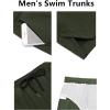 imageCOOFANDY Mens Swim Trunks Quick Dry Board Shorts Swimsuit Swimwear Bathing SuitArmy Green