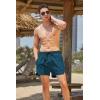 imageCOOFANDY Mens Swim Trunks Quick Dry Board Shorts Swimsuit Swimwear Bathing SuitB Peacock Blue