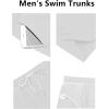 imageCOOFANDY Mens Swim Trunks Quick Dry Board Shorts Swimsuit Swimwear Bathing SuitC White