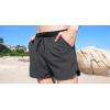 imageCOOFANDY Mens Swim Trunks Quick Dry Board Shorts Swimsuit Swimwear Bathing SuitGrey and Black