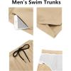 imageCOOFANDY Mens Swim Trunks Quick Dry Board Shorts Swimsuit Swimwear Bathing SuitK Light Brown Khaki