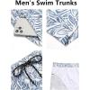 imageCOOFANDY Mens Swim Trunks Quick Dry Board Shorts Swimsuit Swimwear Bathing SuitP Deep Blue Plam Leaf