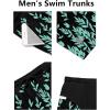 imageCOOFANDY Mens Swim Trunks Quick Dry Board Shorts Swimsuit Swimwear Bathing SuitP Green Floral