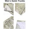 imageCOOFANDY Mens Swim Trunks Quick Dry Board Shorts Swimsuit Swimwear Bathing SuitP Green Plam Leaf