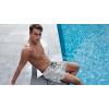 imageCOOFANDY Mens Swim Trunks Quick Dry Board Shorts Swimsuit Swimwear Bathing SuitP Grey Blue Plam Leaf