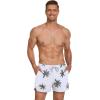 imageCOOFANDY Mens Swim Trunks Quick Dry Board Shorts Swimsuit Swimwear Bathing SuitP White and Leaves