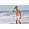 imageCOOFANDY Mens Swim Trunks Quick Dry Board Shorts Swimsuit Swimwear Bathing SuitP White and Leaves