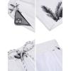 imageCOOFANDY Mens Swim Trunks Quick Dry Board Shorts Swimsuit Swimwear Bathing SuitP White and Leaves