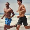 imageCOOFANDY Mens Swim Trunks Quick Dry Board Shorts Swimsuit Swimwear Bathing SuitPalm Tree Blue