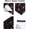 imageCOOFANDY Mens Swim Trunks Quick Dry Board Shorts Swimsuit Swimwear Bathing SuitPinkshark Black