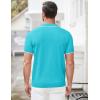 imageCOOFANDY Mens Zipper Polo Shirt Casual Knit Short Sleeve Polo T Shirt Classic Fit ShirtsBlue3