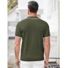 imageCOOFANDY Mens Zipper Polo Shirt Casual Knit Short Sleeve Polo T Shirt Classic Fit ShirtsEarmy Green