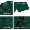 imageCOOFANDY Mens Zipper Polo Shirt Casual Knit Short Sleeve Polo T Shirt Classic Fit ShirtsGreen