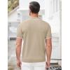 imageCOOFANDY Mens Zipper Polo Shirt Casual Knit Short Sleeve Polo T Shirt Classic Fit ShirtsLight Khaki