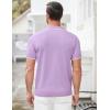 imageCOOFANDY Mens Zipper Polo Shirt Casual Knit Short Sleeve Polo T Shirt Classic Fit ShirtsLight Purple