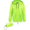 imageCOOFANDY Mens Packable Rain Jacket Lightweight Waterproof Raincoat with Hood Outdoor Rain Gear Travel Hiking CyclingGreen
