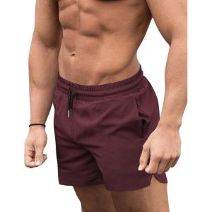 imageCOOFANDY Mens Swim Trunks Quick Dry Board Shorts Swimsuit Swimwear Bathing SuitDark Red
