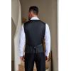imageCOOFANDY Men Casual Suit Vest Formal Dress Vest Slim Fit Waistcoat Business WeddingBlack