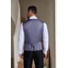 imageCOOFANDY Men Casual Suit Vest Formal Dress Vest Slim Fit Waistcoat Business WeddingBlue Purple