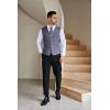 imageCOOFANDY Men Casual Suit Vest Formal Dress Vest Slim Fit Waistcoat Business WeddingBlue Purple