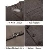 imageCOOFANDY Men Casual Suit Vest Formal Dress Vest Slim Fit Waistcoat Business WeddingBrown