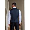 imageCOOFANDY Men Casual Suit Vest Formal Dress Vest Slim Fit Waistcoat Business WeddingNavy Blue