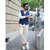 imageCOOFANDY Men Casual Suit Vest Formal Dress Vest Slim Fit Waistcoat Business WeddingNavy Blue