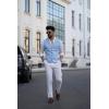 imageCOOFANDY Men Casual Suit Vest Formal Dress Vest Slim Fit Waistcoat Business WeddingPlaid Blazer Sky Blue