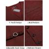 imageCOOFANDY Men Casual Suit Vest Formal Dress Vest Slim Fit Waistcoat Business WeddingRed