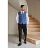 imageCOOFANDY Men Casual Suit Vest Formal Dress Vest Slim Fit Waistcoat Business WeddingRoyal Blue