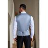 imageCOOFANDY Men Casual Suit Vest Formal Dress Vest Slim Fit Waistcoat Business WeddingSky Blue