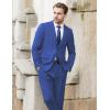 imageCOOFANDY Mens 2 Piece Suits Classic Fit 2 Button Dress Suits Tuxedo Jacket Blazer for Wedding Business Dinner PromBlue