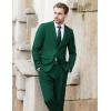 imageCOOFANDY Mens 2 Piece Suits Classic Fit 2 Button Dress Suits Tuxedo Jacket Blazer for Wedding Business Dinner PromGreen