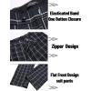 imageCOOFANDY Mens 2 Piece Suits Classic Fit 2 Button Dress Suits Tuxedo Jacket Blazer for Wedding Business Dinner PromNavy Blue  Plaid 