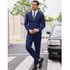 imageCOOFANDY Mens 2 Piece Suits Classic Fit 2 Button Dress Suits Tuxedo Jacket Blazer for Wedding Business Dinner PromNavy Blue One