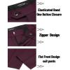 imageCOOFANDY Mens 2 Piece Suits Classic Fit 2 Button Dress Suits Tuxedo Jacket Blazer for Wedding Business Dinner PromWine Red