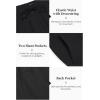 imageCOOFANDY Mens 2 Pieces Cotton Linen Set Long Sleeve Henley Shirts Casual Beach Pants With Pockets Summer Yoga OutfitsBlack