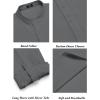 imageCOOFANDY Mens 2 Pieces Cotton Linen Set Long Sleeve Henley Shirts Casual Beach Pants With Pockets Summer Yoga OutfitsDark Grey