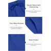 imageCOOFANDY Mens 2 Pieces Cotton Linen Set Long Sleeve Henley Shirts Casual Beach Pants With Pockets Summer Yoga OutfitsRoyal Blue