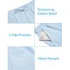 imageCOOFANDY Mens 2 Pieces Linen Set Henley Shirt Short Sleeve and Shorts Summer Beach Yoga Matching OutfitsLight Blue