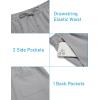 imageCOOFANDY Mens 2 Pieces Linen Set Henley Shirt Short Sleeve and Shorts Summer Beach Yoga Matching OutfitsLight Grey