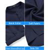 imageCOOFANDY Mens 2 Pieces Linen Set Henley Shirt Short Sleeve and Shorts Summer Beach Yoga Matching OutfitsNavy Blue