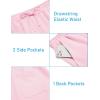 imageCOOFANDY Mens 2 Pieces Linen Set Henley Shirt Short Sleeve and Shorts Summer Beach Yoga Matching OutfitsPink