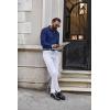 imageCOOFANDY Mens Casual Button Down Shirt Long Sleeve Lightweight Jacket Fashion Textured ShirtsBlue