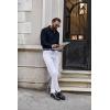 imageCOOFANDY Mens Casual Button Down Shirt Long Sleeve Lightweight Jacket Fashion Textured ShirtsDark Blue