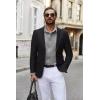 imageCOOFANDY Mens Casual Button Down Shirt Long Sleeve Lightweight Jacket Fashion Textured ShirtsLight Grey