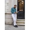 imageCOOFANDY Mens Casual Button Down Shirt Long Sleeve Lightweight Jacket Fashion Textured ShirtsTurquoise